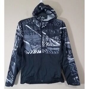 Adidas Running Jacket Windbreaker Full Zip Hooded Men Size Small S